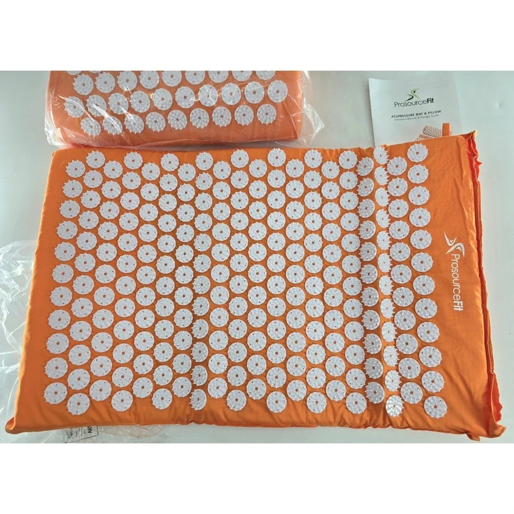 Acupressure‎ Mat and Pillow Set for Back/Neck Pain Relief and Muscle Relaxation